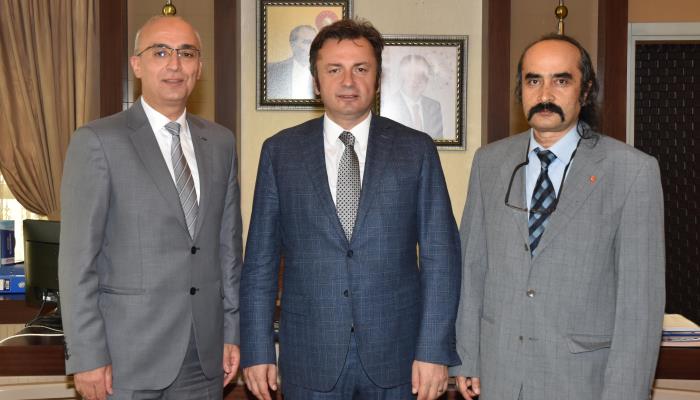 Türk Dil Kurumu Başkanı Prof. Dr. Gürer Gülsevin'den Üniversitemiz Rektörü Prof. Dr. Kemal Şenocak'a Ziyaret