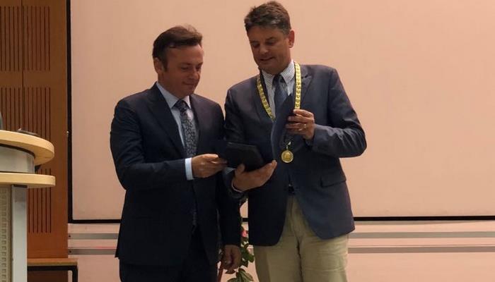 Üniversitemiz Rektörü Prof. Dr. Kemal Şenocak'a Almanya'dan Onursal Doktora