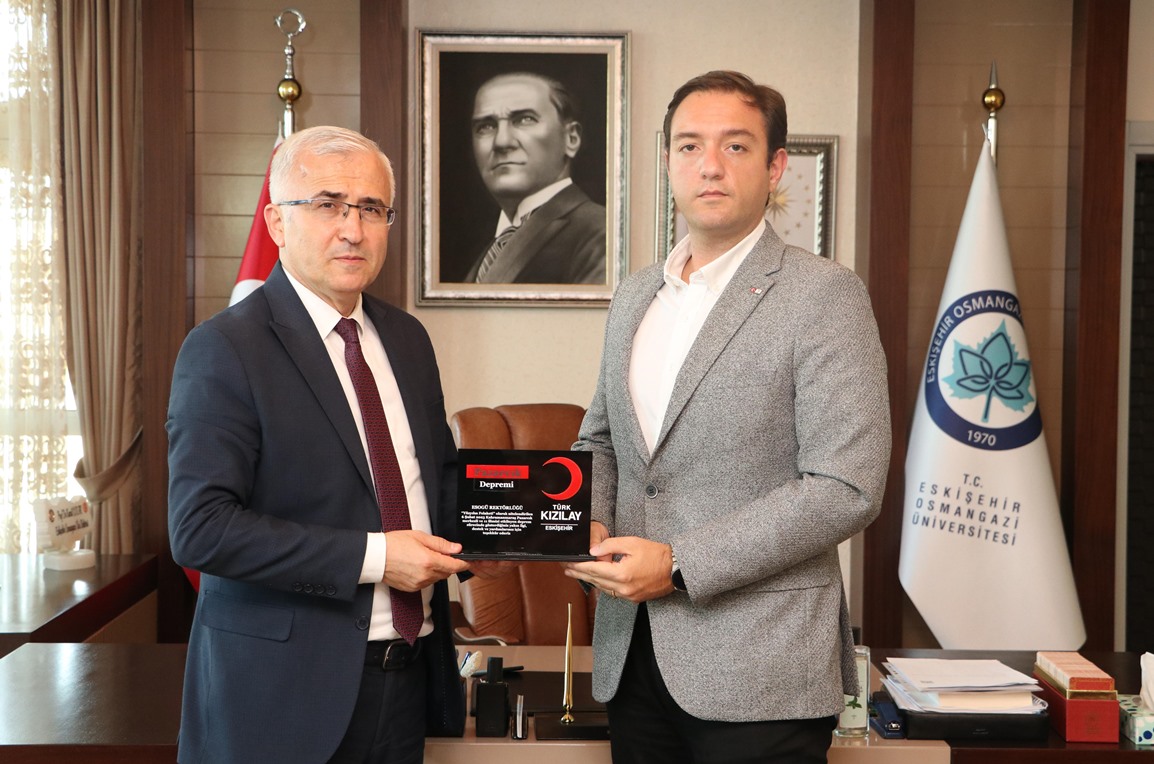 Kızılay’dan ESOGÜ Rektörü Prof. Dr. Kamil ÇOLAK’a Ziyaret