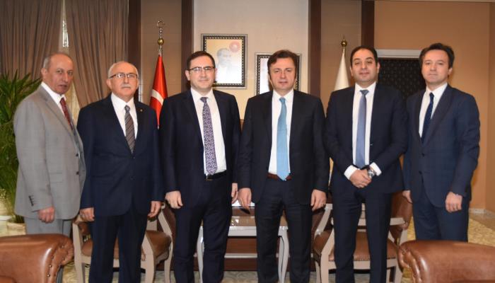 Devlet Malzeme Ofisi Genel Müdürü Mücahit Civriz'den Üniversitemiz Rektörü Prof. Dr. Kemal Şenocak'a Ziyaret